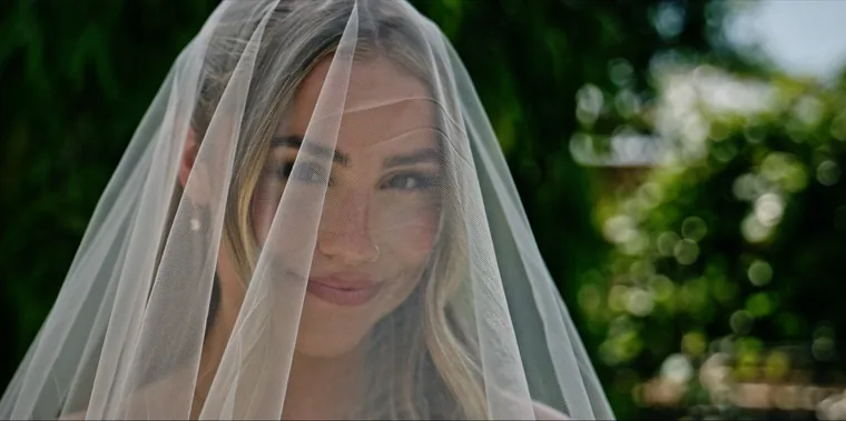 Veil light before the ceremony — HyperLens Studio wedding photography, Florida